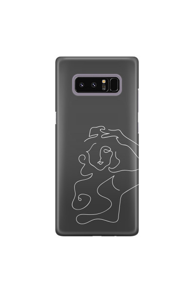 SAMSUNG - Galaxy Note 8 - 3D Snap Case - Grey Silhouette