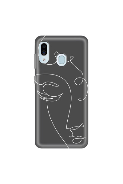 SAMSUNG - Galaxy A20 / A30 - Soft Clear Case - Light Portrait in Picasso Style