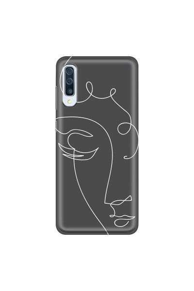 SAMSUNG - Galaxy A70 - Soft Clear Case - Light Portrait in Picasso Style