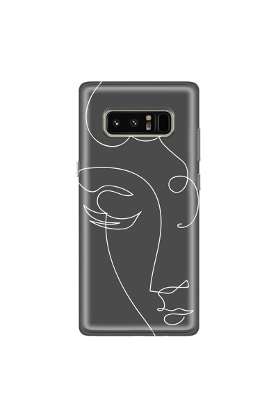 SAMSUNG - Galaxy Note 8 - Soft Clear Case - Light Portrait in Picasso Style