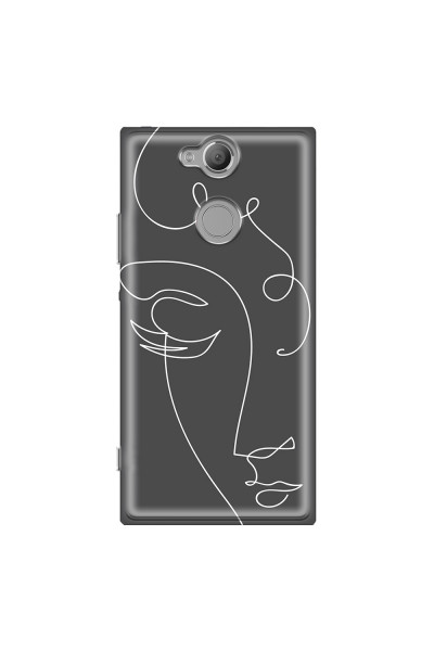 SONY - Sony Xperia XA2 - Soft Clear Case - Light Portrait in Picasso Style