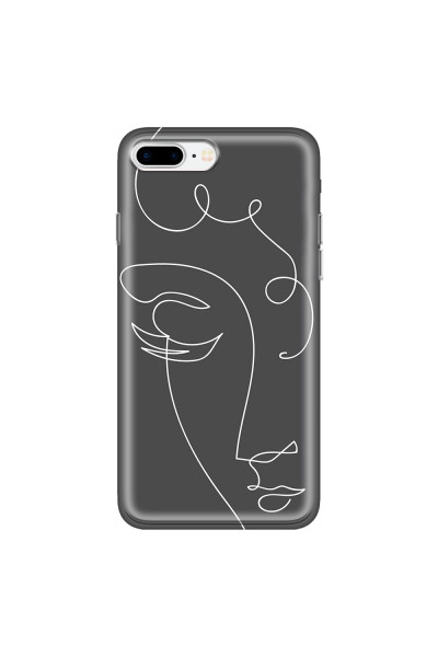 APPLE - iPhone 7 Plus - Soft Clear Case - Light Portrait in Picasso Style