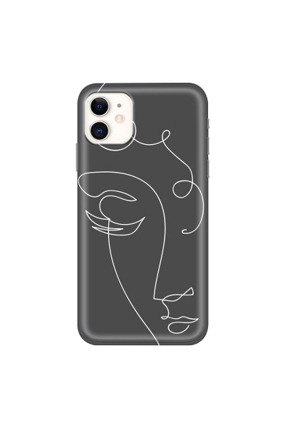 APPLE - iPhone 11 - Soft Clear Case - Light Portrait in Picasso Style