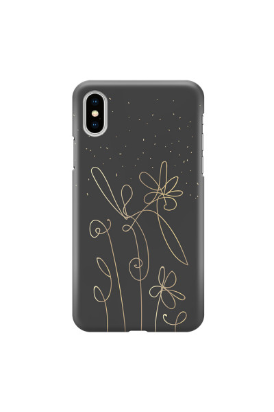 APPLE - iPhone XS - 3D Snap Case - Midnight Flowers