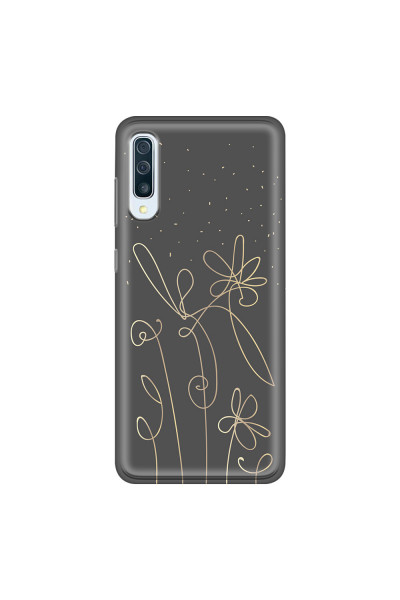SAMSUNG - Galaxy A50 - Soft Clear Case - Midnight Flowers