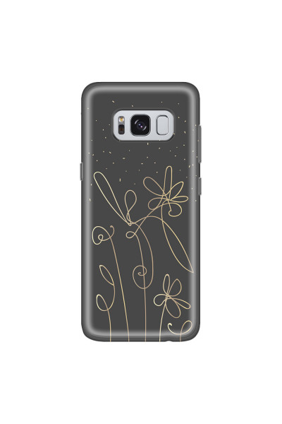 SAMSUNG - Galaxy S8 - Soft Clear Case - Midnight Flowers