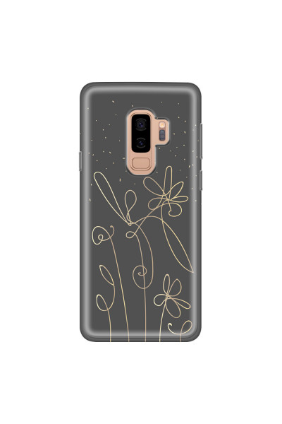 SAMSUNG - Galaxy S9 Plus 2018 - Soft Clear Case - Midnight Flowers