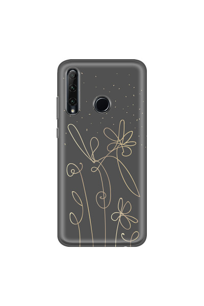 HONOR - Honor 20 lite - Soft Clear Case - Midnight Flowers