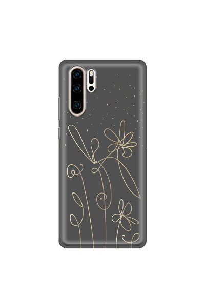 HUAWEI - P30 Pro - Soft Clear Case - Midnight Flowers
