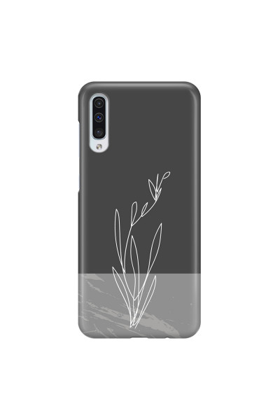 SAMSUNG - Galaxy A50 - 3D Snap Case - Dark Grey Marble Flower