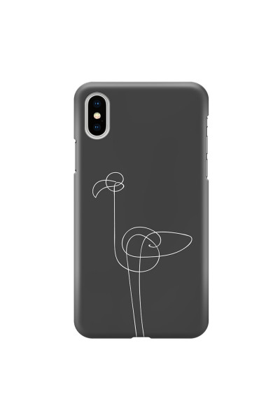 APPLE - iPhone XS - 3D Snap Case - Flamingo Drawing