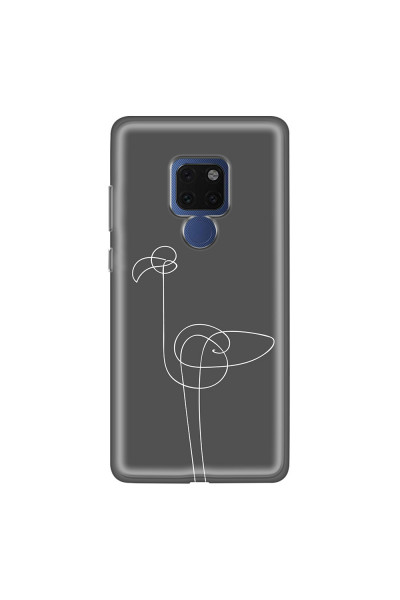 HUAWEI - Mate 20 - Soft Clear Case - Flamingo Drawing