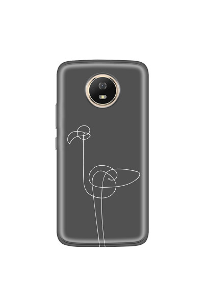 MOTOROLA by LENOVO - Moto G5s - Soft Clear Case - Flamingo Drawing