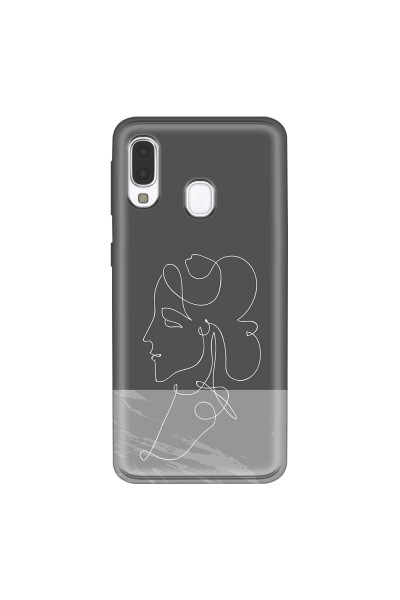 SAMSUNG - Galaxy A40 - Soft Clear Case - Miss Marble