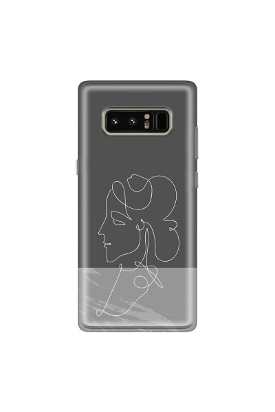 SAMSUNG - Galaxy Note 8 - Soft Clear Case - Miss Marble