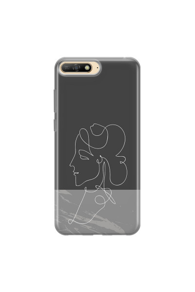 HUAWEI - Y6 2018 - Soft Clear Case - Miss Marble