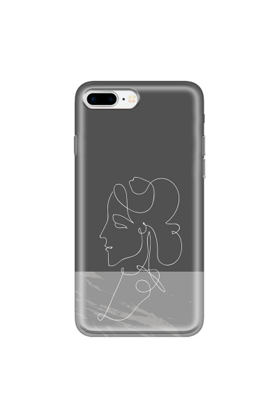 APPLE - iPhone 7 Plus - Soft Clear Case - Miss Marble