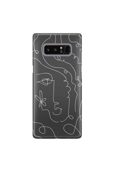 SAMSUNG - Galaxy Note 8 - 3D Snap Case - Dark Silhouette