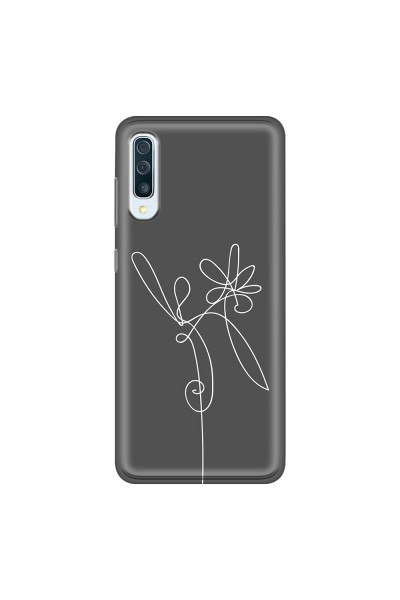 SAMSUNG - Galaxy A50 - Soft Clear Case - Flower In The Dark