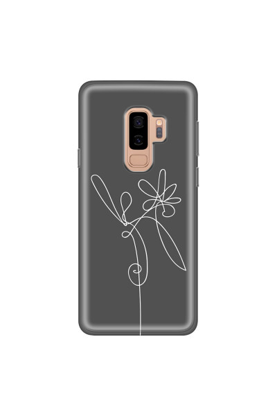 SAMSUNG - Galaxy S9 Plus 2018 - Soft Clear Case - Flower In The Dark