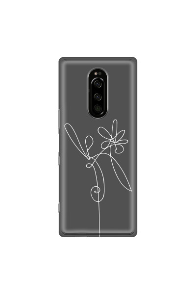 SONY - Sony Xperia 1 - Soft Clear Case - Flower In The Dark