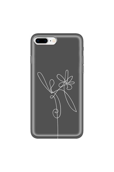 APPLE - iPhone 7 Plus - Soft Clear Case - Flower In The Dark