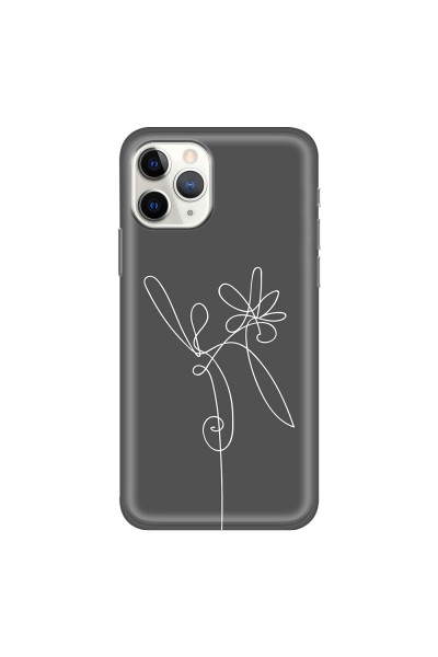 APPLE - iPhone 11 Pro Max - Soft Clear Case - Flower In The Dark
