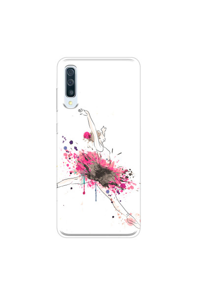 SAMSUNG - Galaxy A70 - Soft Clear Case - Ballerina