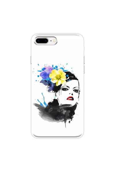 APPLE - iPhone 7 Plus - Soft Clear Case - Floral Beauty