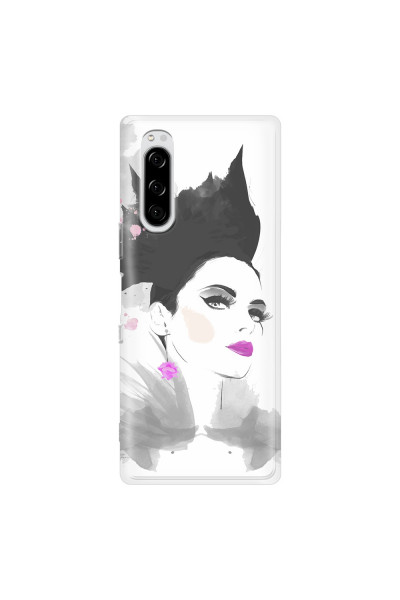 SONY - Sony Xperia 5 - Soft Clear Case - Pink Lips