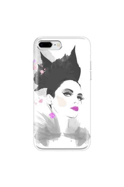 APPLE - iPhone 8 Plus - Soft Clear Case - Pink Lips
