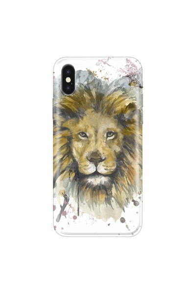 APPLE - iPhone XS - Soft Clear Case - Lion