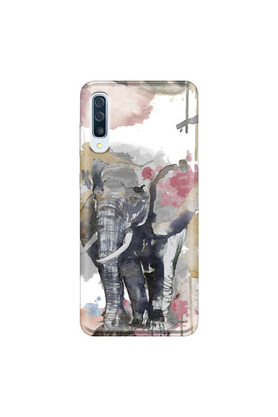SAMSUNG - Galaxy A50 - Soft Clear Case - Elephant