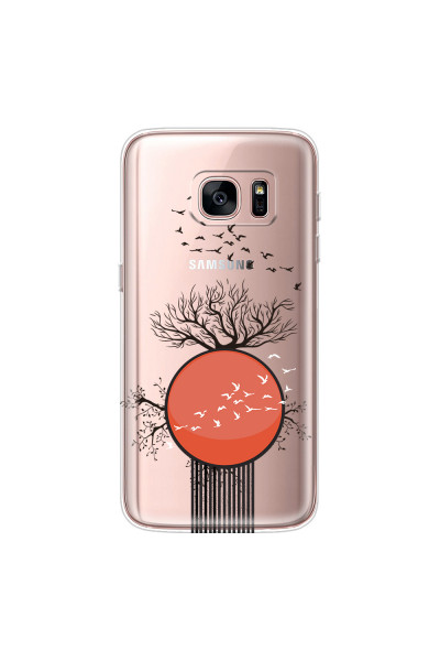 SAMSUNG - Galaxy S7 - Soft Clear Case - Bird Flight