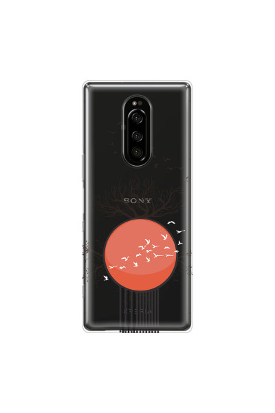 SONY - Sony Xperia 1 - Soft Clear Case - Bird Flight