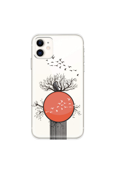 APPLE - iPhone 11 - Soft Clear Case - Bird Flight