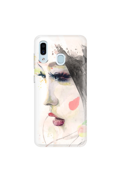 SAMSUNG - Galaxy A20 / A30 - Soft Clear Case - Face of a Beauty