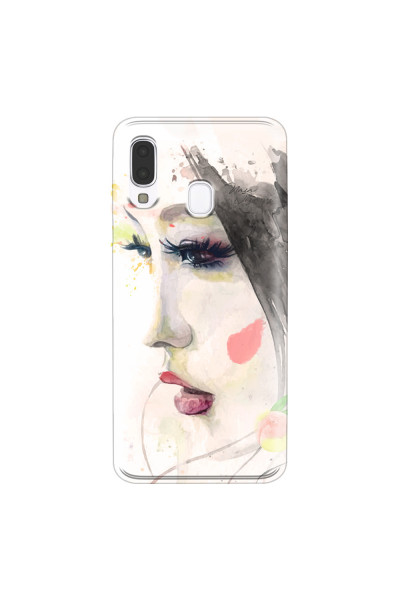 SAMSUNG - Galaxy A40 - Soft Clear Case - Face of a Beauty