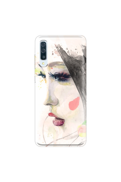 SAMSUNG - Galaxy A70 - Soft Clear Case - Face of a Beauty