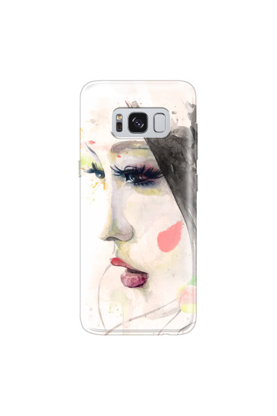 SAMSUNG - Galaxy S8 Plus - Soft Clear Case - Face of a Beauty