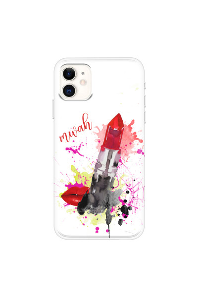 APPLE - iPhone 11 - Soft Clear Case - Lipstick