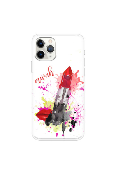 APPLE - iPhone 11 Pro Max - Soft Clear Case - Lipstick