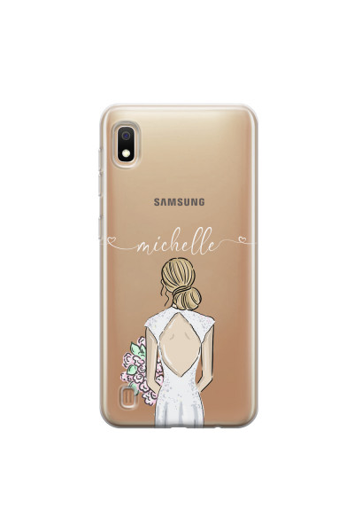 SAMSUNG - Galaxy A10 - Soft Clear Case - Bride To Be Blonde II.