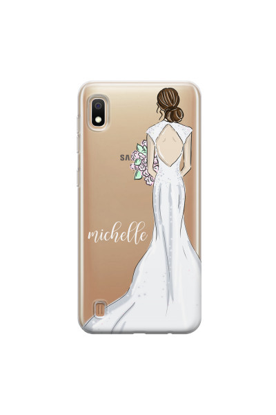 SAMSUNG - Galaxy A10 - Soft Clear Case - Bride To Be Brunette