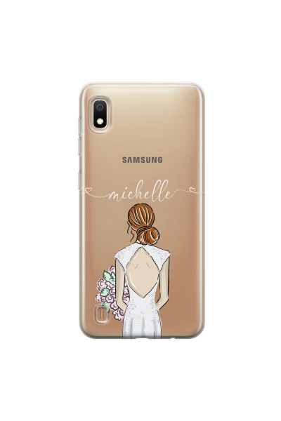SAMSUNG - Galaxy A10 - Soft Clear Case - Bride To Be Redhead II.