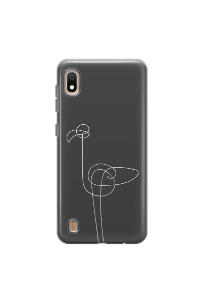 SAMSUNG - Galaxy A10 - Soft Clear Case - Flamingo Drawing