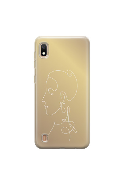 SAMSUNG - Galaxy A10 - Soft Clear Case - Golden Lady