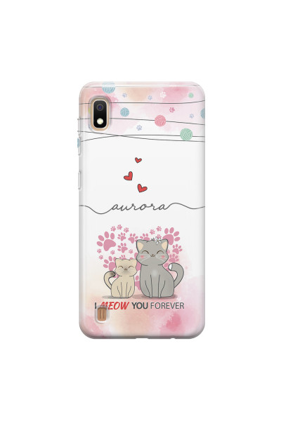 SAMSUNG - Galaxy A10 - Soft Clear Case - I Meow You Forever