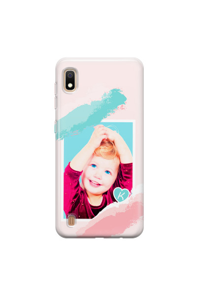 SAMSUNG - Galaxy A10 - Soft Clear Case - Kids Initial Photo