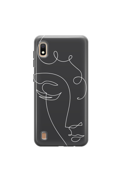 SAMSUNG - Galaxy A10 - Soft Clear Case - Light Portrait in Picasso Style